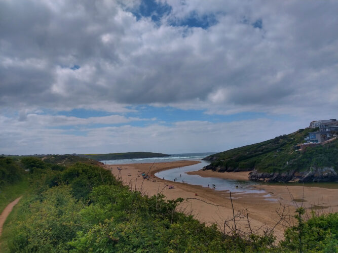 Southwestcoast Path, 0. und 1. Tag Newquay bis Holywell